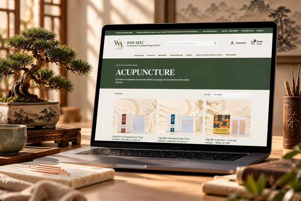 Matériel d'acupuncture et de médecine traditionnelle chinoise proposé par PAW MTC